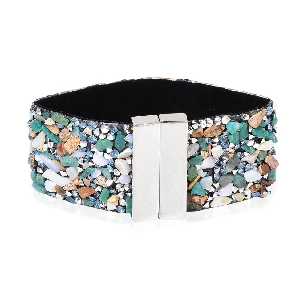 Multi Gemstone/Blue Chroma Bracelet NWT!!
